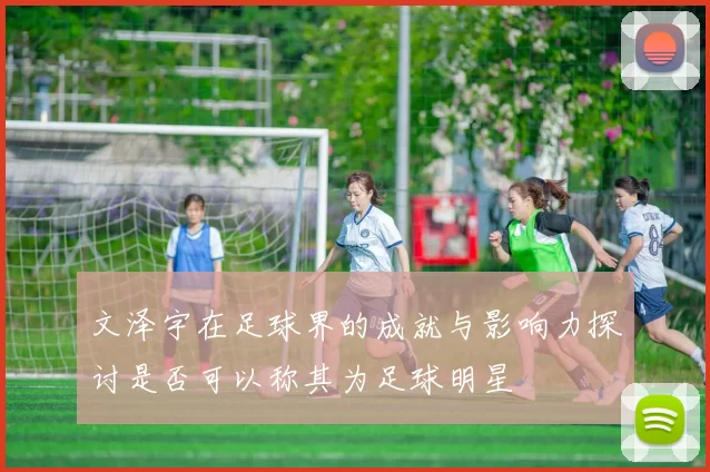 文泽宇在足球界的成就与影响力探讨是否可以称其为足球明星