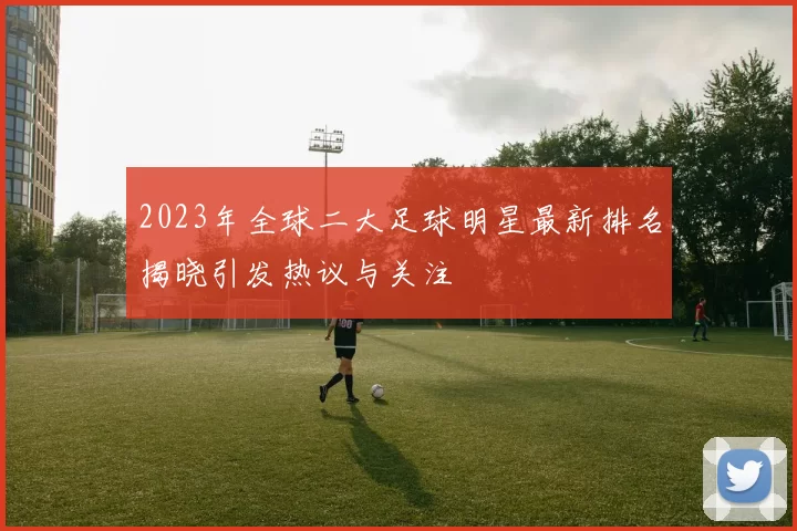 2023年全球二大足球明星最新排名揭晓引发热议与关注