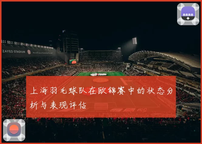 上海羽毛球队在欧锦赛中的状态分析与表现评估